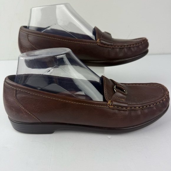 SAS Womens 8N Tripad Comfort Brown Leather Slip On Loafer main image 4